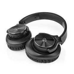 Nedis HPBT1202BK Draadloze Over-ear Koptelefoon | Maximale batterijduur: 7 hrs | Ingebouwde microfoon | Drukbediening...