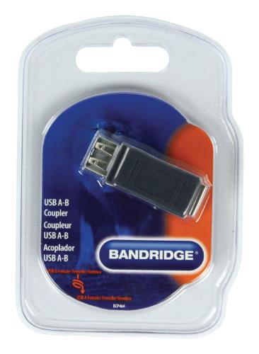 Bandridge BCP464 USB A-B Koppelaar