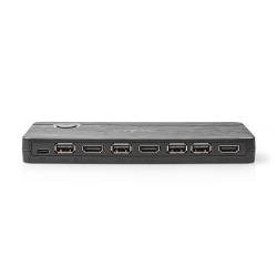 Nedis VCON6430AT HDMI™-Converter | USB-C™ Female / 2x HDMI™ Input / 4x USB A Female | 1x HDMI™ Output | 1-weg | 4K@60...