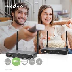 Nedis WTR-Pro3 Draadloze HDMI™-Zender | Wi-Fi | 5.15 - 5.85 MHz | 100 m (gezichtsveld) | Maximale resolutie: Full HD ...
