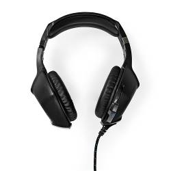 Nedis GHST250BK Gaming Headset | Over-Ear | Stereo | USB Type-A / 2x 3.5 mm | Opvouwbare Microfoon | 2.20 m | LED