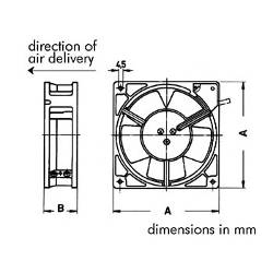 Sunon Ventilator sunon 12vdc glijlager 92 x 92 x 25mm (2)