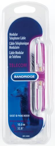 Bandridge BTL1099 Modulaire Telefoonkabel 10.0 m