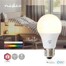 Nedis ZBLC10E27 SmartLife Multicolour Lamp | Zigbee 3.0 | E27 | 806 lm | 9 W | RGB / Warm tot koel wit | 2200 - 6500 ...