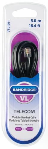 Bandridge VTL1051 Modulaire Telefoonkabel 5.0 m