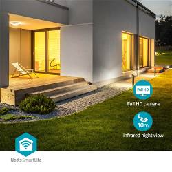 Nedis WIFICOL20BK SmartLife Camera voor Buiten | Wi-Fi | Omgevingslicht | Full HD 1080p | IP65 | Cloud opslag (option...