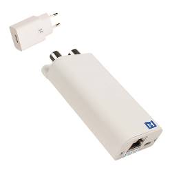 Hirschmann INCA 1G white + USB INCA 1G white + USB Gigabit internet over coax adapter inclusief USB-voeding