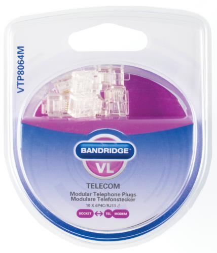Bandridge VTP8064M Modulaire Telefoonpluggen