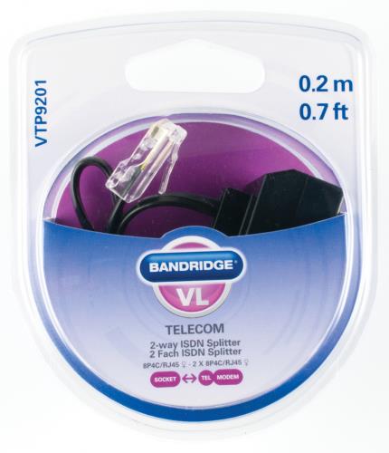 Bandridge VTP9201 2-way ISDN Splitter 0.2 m
