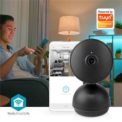 Nedis WIFICI22CBK SmartLife Camera voor Binnen | Wi-Fi | Full HD 1080p | Kiep en kantel | Cloud Opslag (optioneel) / ...