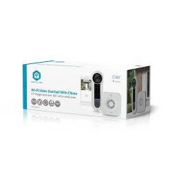 Nedis WIFICDP40CWT SmartLife Videodeurbel | Wi-Fi | Netvoeding | 1536x1536 | Cloud Opslag (optioneel) / microSD (niet...