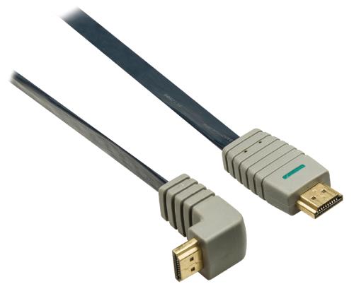 Bandridge BVL1332 Platte 90° Gehaakte Hoge Snelheids HDMI Kabel 2.0 m