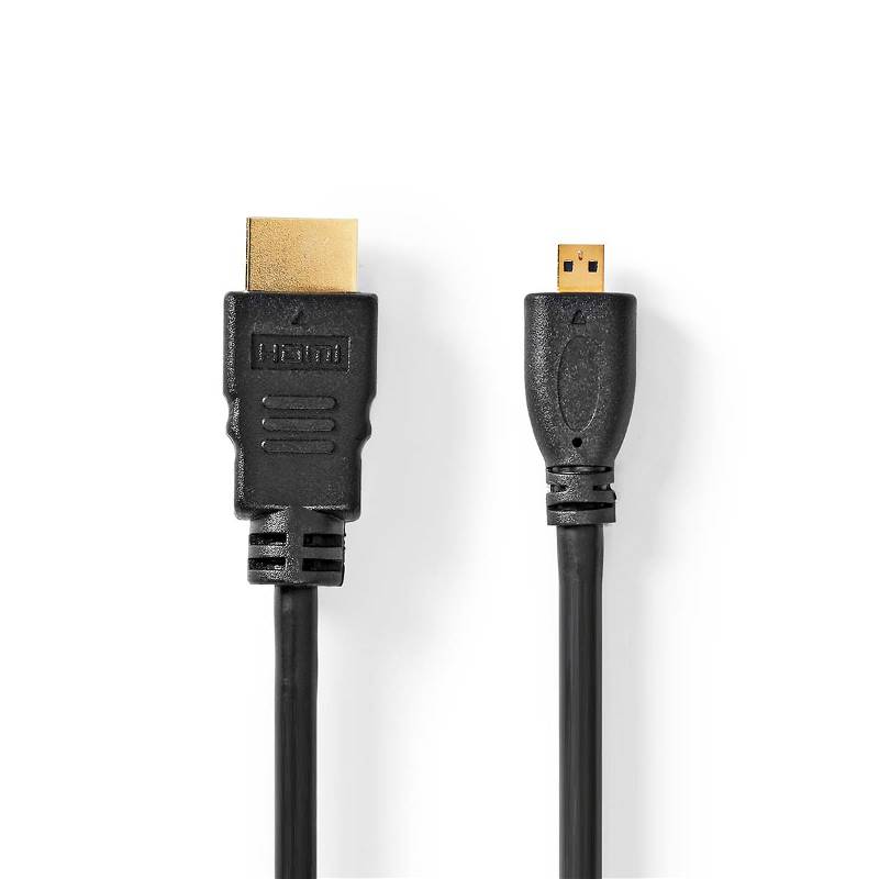 Nedis CVGL34700BK15 High Speed ??HDMI™-Kabel met Ethernet | HDMI™ Connector | HDMI™ Micro-Connector | 4K@30Hz | 10.2 ...