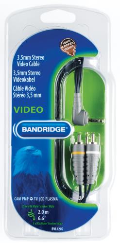 Bandridge BVL4202 3,5mm Stereo-videokabel 2.0 m