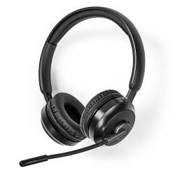 Nedis CHSTB310BK PC-Headset | On-Ear | Stereo | Bluetooth | Inklapbare Microfoon | Zwart
