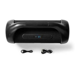 Nedis SPBB340BK Bluetooth® Party Boombox | 9.5 uur | 2.1 | 120 W | Media afspeelmogelijkheden: AUX | IPX5 | Koppelbaa...