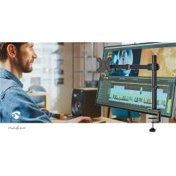 Nedis MMSIS110BK Monitorbeugel voor Bureaus | 1 Scherm(en) | 15 - 32 " | 75x75 / 100x100 | Draai- en Kantelbaar