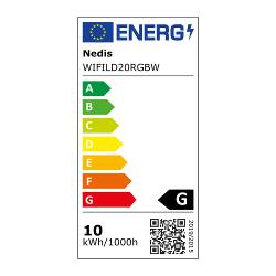 Nedis WIFILD20RGBW SmartLife Sfeerverlichting | Wi-Fi | Tube | 180 lm | RGBIC / Warm tot Koel Wit | 2700 - 6500 K | 1...