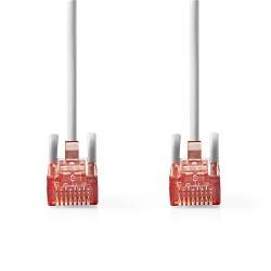 Nedis CCGL85200GY50 CAT6-kabel | RJ45 Male | RJ45 Male | U/UTP | 5.00 m | Rond | PVC | Grijs | Label