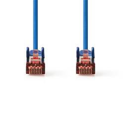 Nedis CCGL85221BU05 CAT6-kabel | RJ45 Male | RJ45 Male | S/FTP | 0.50 m | Rond | LSZH | Blauw | Label