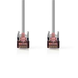 Nedis CCGL85221GY20 CAT6-kabel | RJ45 Male | RJ45 Male | S/FTP | 2.00 m | Rond | LSZH | Grijs | Label