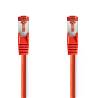 Nedis CCGL85221RD10 CAT6-kabel | RJ45 Male | RJ45 Male | S/FTP | 1.00 m | Rond | LSZH | Rood | Label