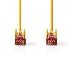 Nedis CCGL85221YE05 CAT6-kabel | RJ45 Male | RJ45 Male | S/FTP | 0.50 m | Rond | LSZH | Geel | Label