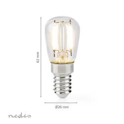 Nedis LBCRFE14T26 Koelkastlamp | LED | E14 | 2 W | T26