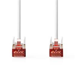 Nedis CCGL85221WT30 CAT6-kabel | RJ45 Male | RJ45 Male | S/FTP | 3.00 m | Rond | LSZH | Wit | Label