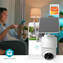 Nedis SIMCBO50WT SmartLife Camera voor Buiten | 4G | Full HD 1080p | Kiep en kantel | IP65 | Cloud Opslag (optioneel)...
