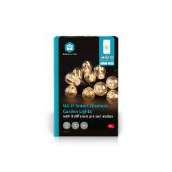 Nedis WIFILP01F10 SmartLife Decoratieve LED | Feestverlichting | Wi-Fi | Warm Wit | 10 LED's | 9.00 m | Android™ / IO...