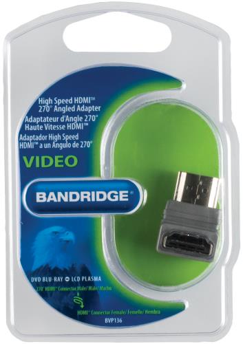 Bandridge BVP136 270° Haakse Hoge Snelheids HDMI Adapter met ethernet