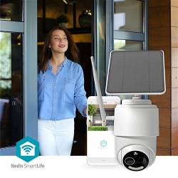 Nedis WIFICBO50WT SmartLife Camera voor Buiten | Wi-Fi | Full HD 1080p | Kiep en kantel | IP65 | Max. batterijduur: 5...