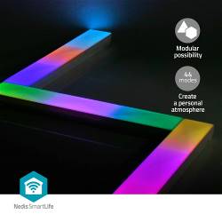 Nedis WIFILW06RGB SmartLife Decoratieve LED | Wand Bar | Wi-Fi | RGBIC / Warm Wit | Android™ / IOS