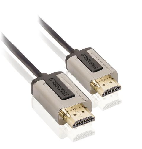 Profigold PROL1201 High Speed HDMI-kabel met Ethernet HDMI-connector - HDMI-connector 1,00 m zwart