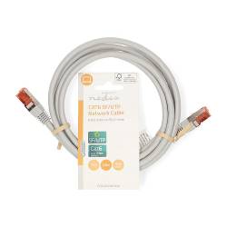 Nedis CCGL85220GY20 CAT6-kabel | RJ45 Male | RJ45 Male | SF/UTP | 2.00 m | Rond | PVC | Grijs | Label
