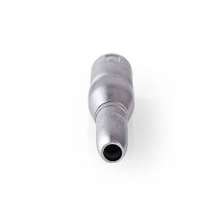 Nedis CAGB15944ME XLR-Adapter | XLR 3-Pins Male | 6,35 mm Female | Vernikkeld | Recht | Metaal | Zilver | 10 Stuks | ...
