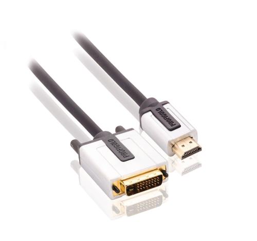Profigold PROV1105 HDMI - DVI-kabel HDMI-connector - DVI-D male 5,00 m zwart