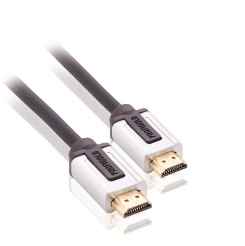 Profigold PROV1201 High Speed HDMI-kabel met ethernet HDMI-aansluiting - HDMI -aansluiting 1,00 m zwart