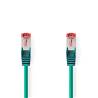 Nedis CCGL85221GN015 CAT6-kabel | RJ45 Male | RJ45 Male | S/FTP | 0.15 m | Rond | LSZH | Groen | Label