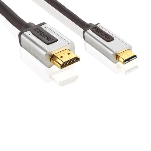 Profigold PROV1702 High Speed HDMI-kabel met Ethernet HDMI-connector - HDMI micro-connector 2,00 m zwart
