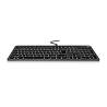 Act De ac5425 is een dun full-size toetsenbord met stille, vlakke low-profile toetsen en 12 multi...