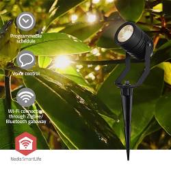 Nedis ZBLOS10RGBW3 Smartlife Buitenlamp | 3 x 90 lm | Zigbee 3.0 | 3 x 3 W | RGB | 2700 K | Aluminium | Android™ / IOS