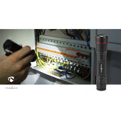 Nedis LTRR11WBK LED-Zaklamp | Batterij Gevoed | 3.7 V DC | 10 W | Ingebouwde Lithium-Ion | Incl. batterij(en) | Oplaa...