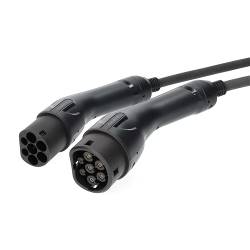 Nedis EVCA11KWBK50 Kabel voor elektrische voertuigen | Cable Type 2 | 16 A | 11000 W | 3-fasen | 5.00 m | Zwart | Gif...
