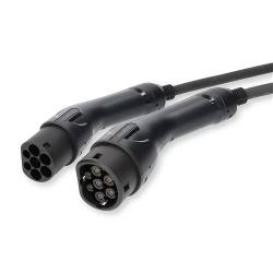 Nedis EVCA22KWBK50 Kabel voor elektrische voertuigen | Cable Type 2 | 16 A | 22000 W | 3-fasen | 5.00 m | Zwart | Gif...