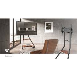 Nedis TVSM6200BK TV Vloerstandaard | 37 - 75 " | Maximaal schermgewicht: 40 kg | Bauhaus Design | Aanpasbare vooraf i...