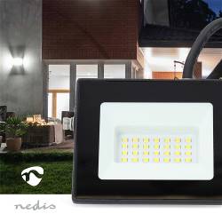 Nedis LLFL10BLK LED-Bouwlamp | 4000 K | Nominale lichtstroom: 1620 lm | 20 kWh | IP65 | 1.00 m | Energieklasse: F | 2...