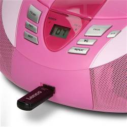 Lenco SCD-37 USBPINK SCD-37 USB Pink Portable FM Radio CD and USB player Pink