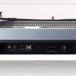 Lenco L-3809ME L-3809ME Direct drive platenspeler met USB / PC Codering Metallic blauw